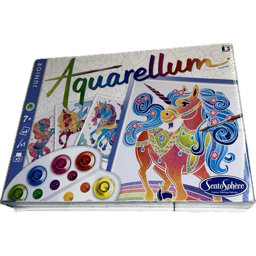 New - SentoSphere Aquarellum Junior‎ - Unicorns - Painting Kit